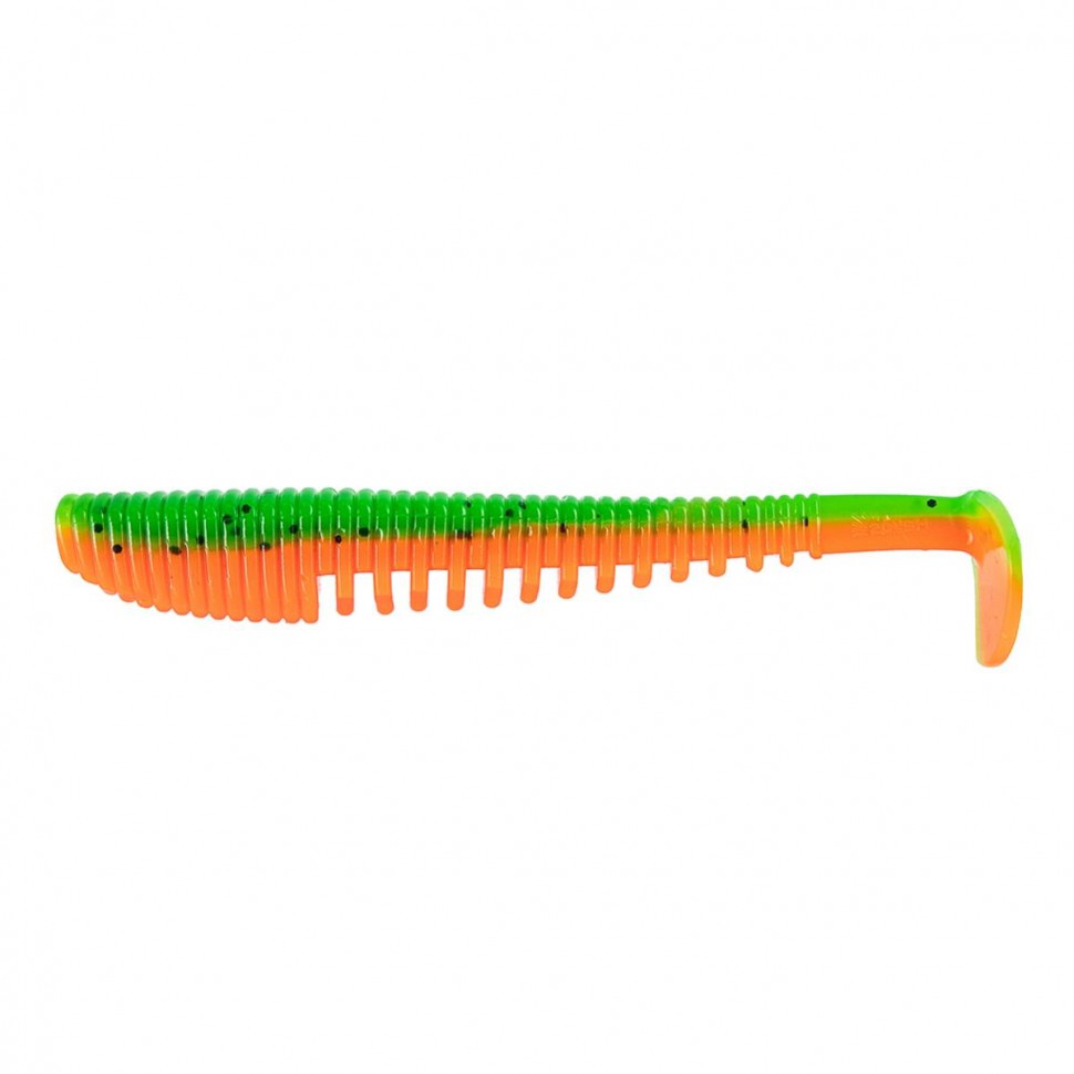 Виброхвост Helios Varuna 4,33"/11см, цвет Pepper Green & Orange 7 шт HS-35-018 , 